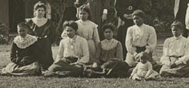 Aboriginal Girls Home, Singleton c1906. Detail.  SLNSW